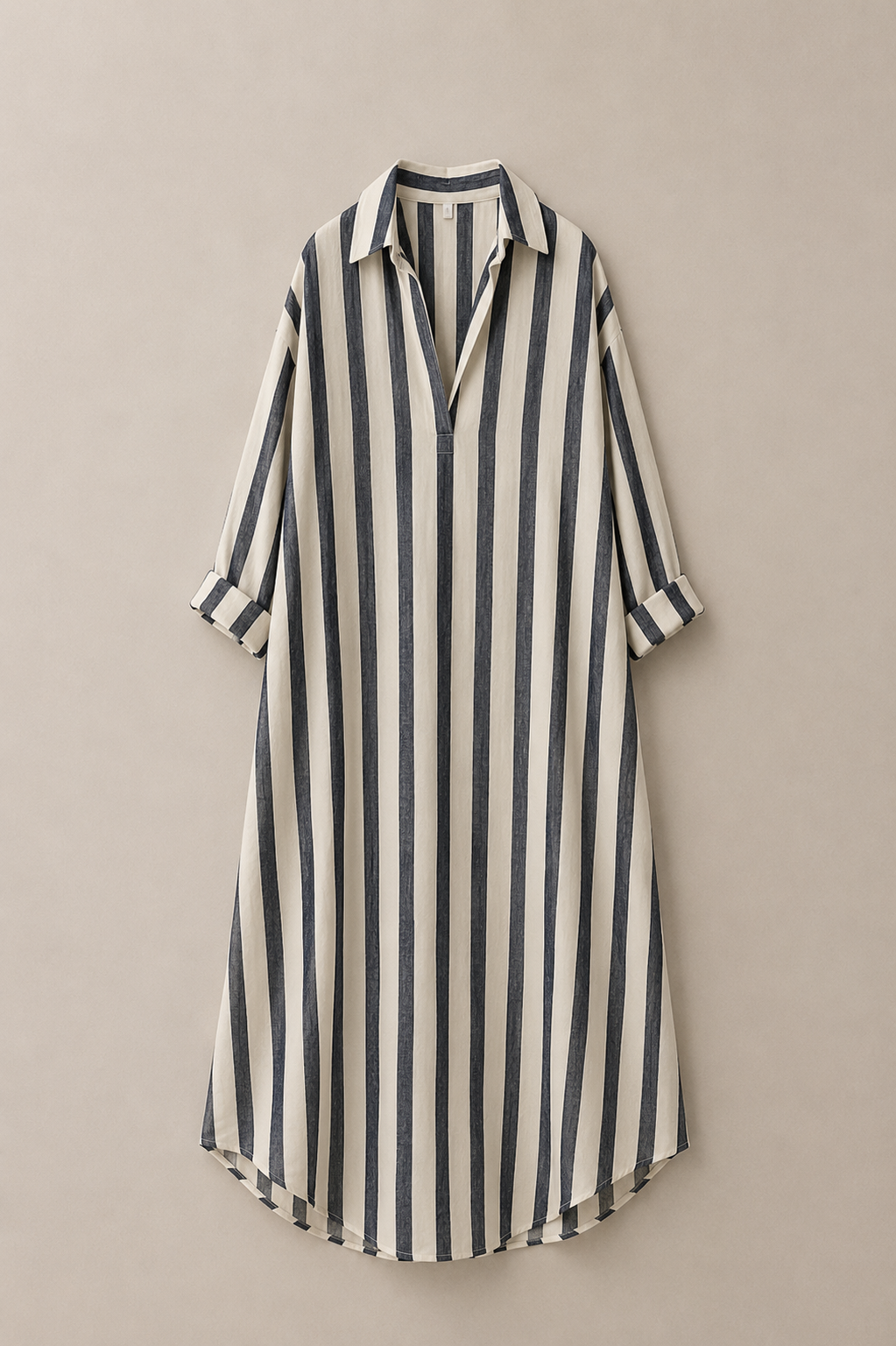 Vestido Brisa Rayas – Ivory & Navy