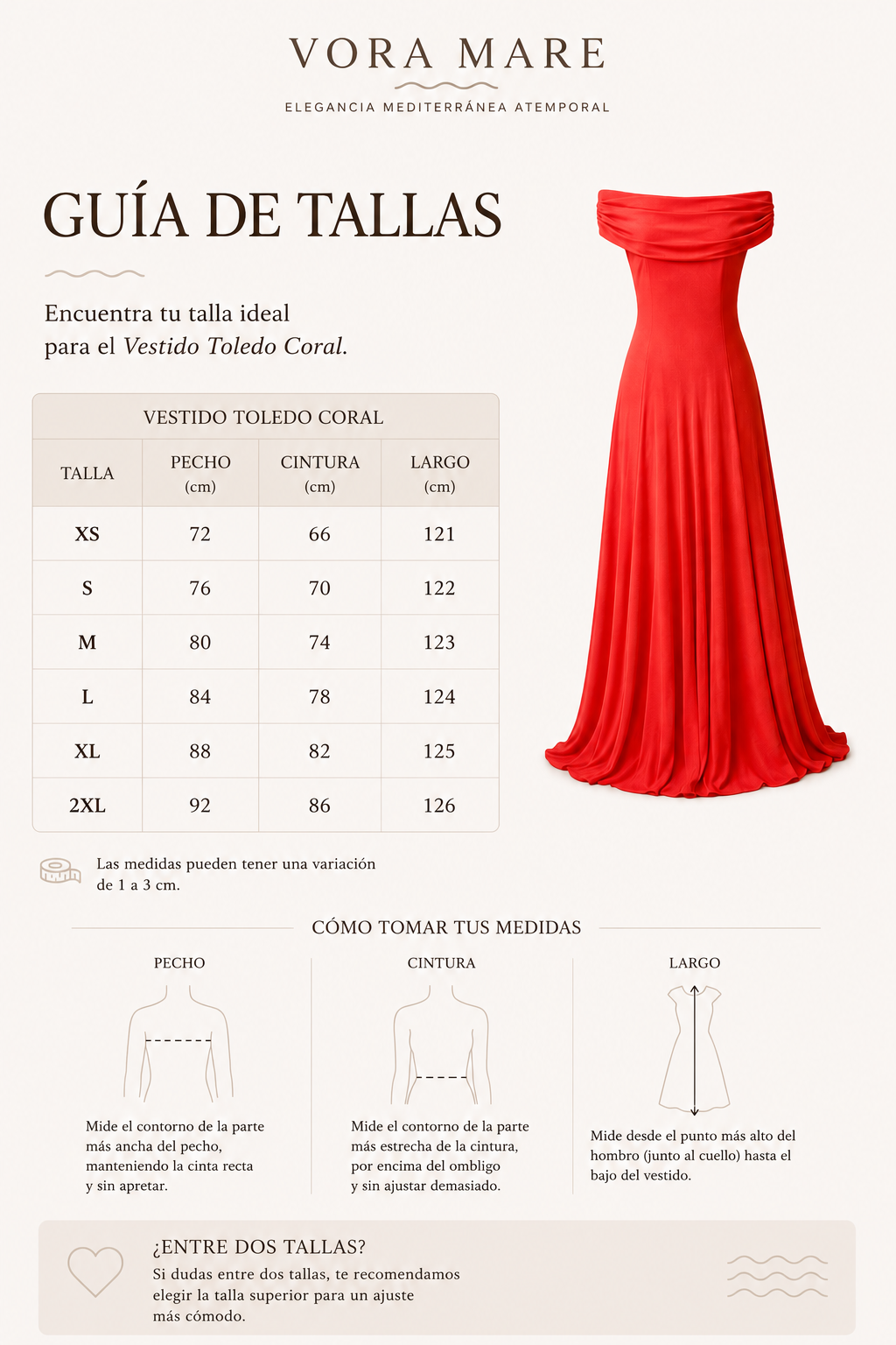 Vestido Toledo Coral