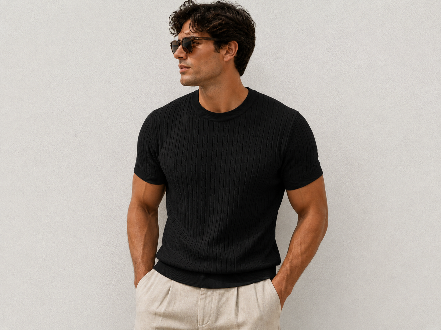 Camiseta Porto Knit – Ivory