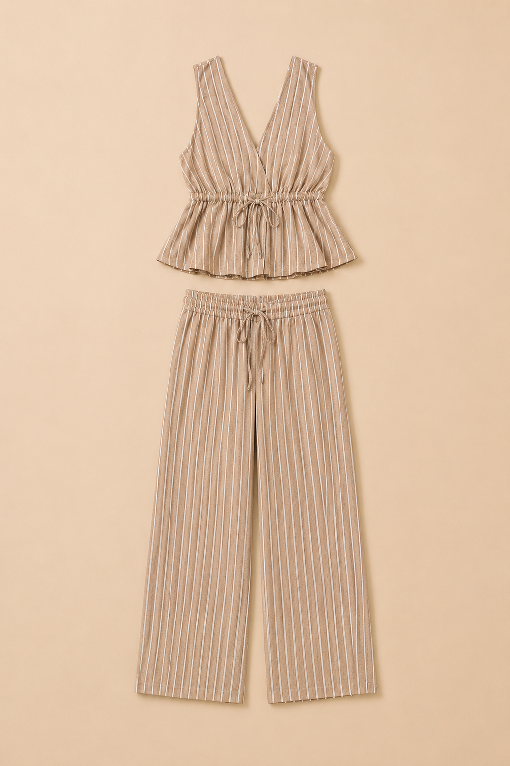 Conjunto Capri Rayas – Sand