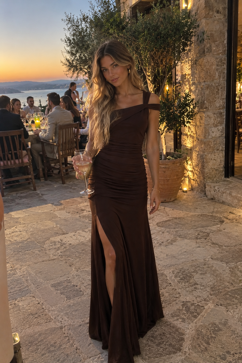 Vestido Ravena Chocolate